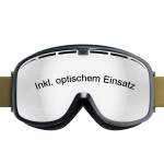 Skibrille mit optischem Einsatz