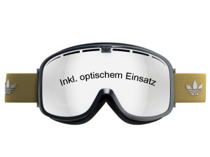 Skibrille mit optischem Einsatz